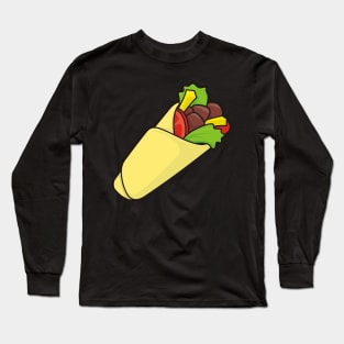 Tortilla Wrap Icon Long Sleeve T-Shirt